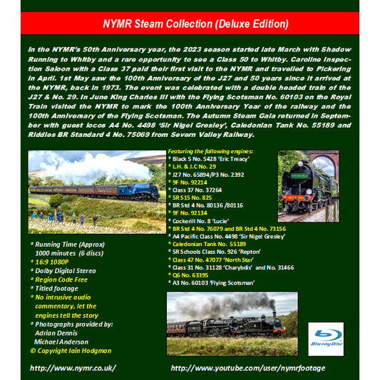 The back cover with film description and locomotive list.