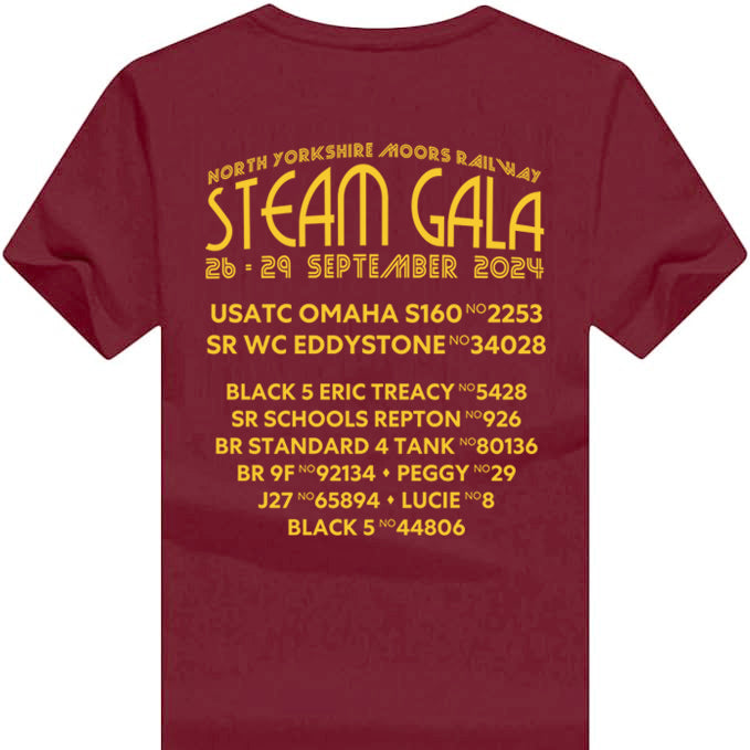 SALE! £15.00 T-shirt - XL Steam Gala 2024