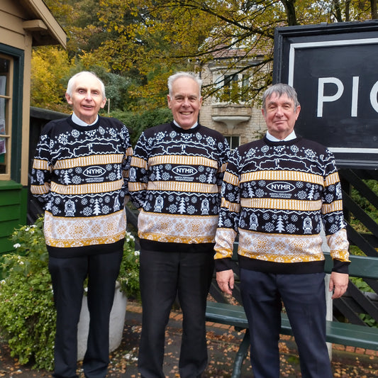 Three stunning Station Staff all dressed in our knitted NYMR jumper. They look fabulous!