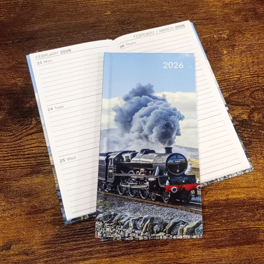 Steam Train Pocket Diary 2026