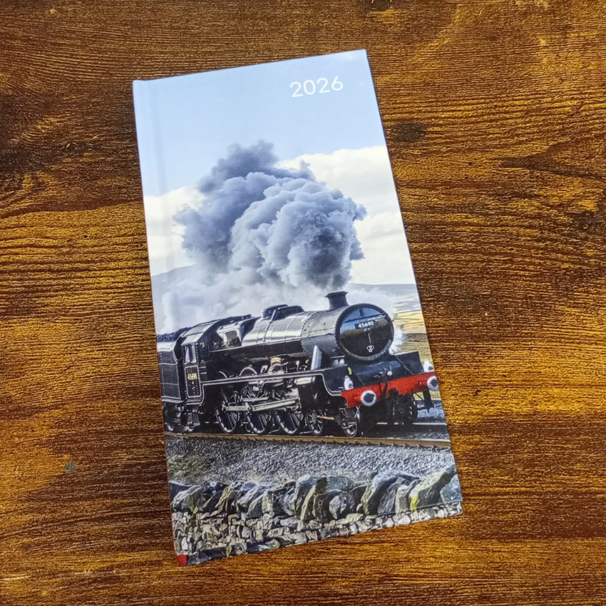 Steam Train Pocket Diary 2026