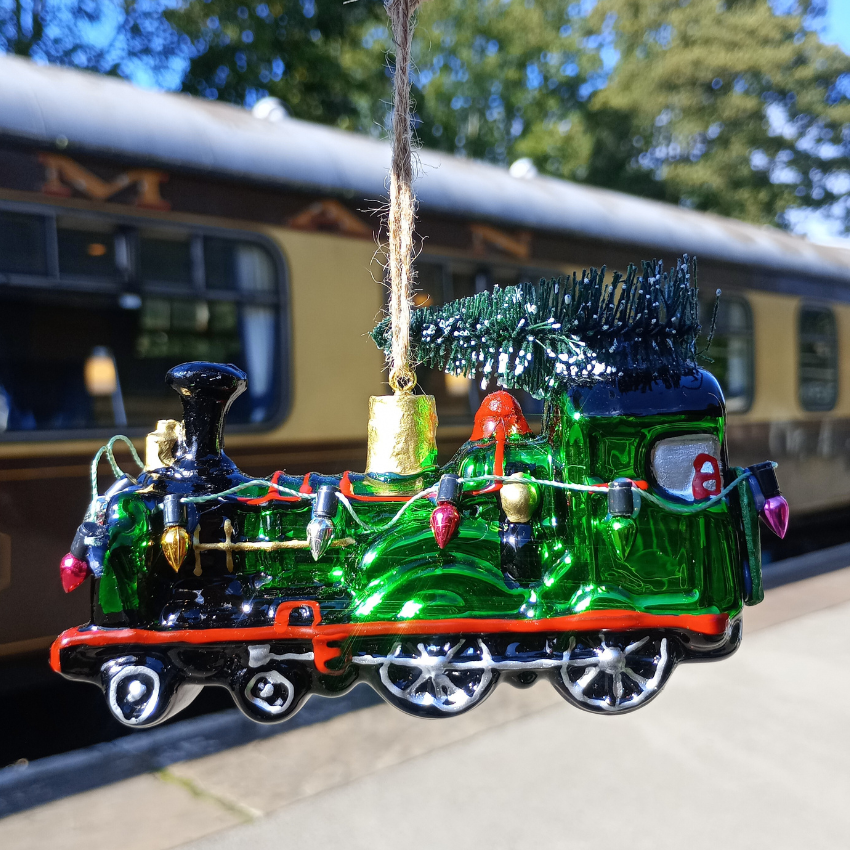 Christmas Express Train Shaped Bauble