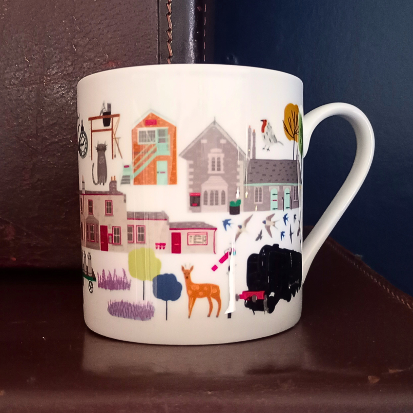 Bone China Mug Map - Jessica Hogarth Collection