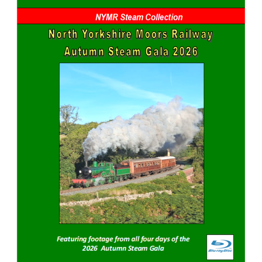 Front cover of the Blu Ray with the T3 locomotive in full steam