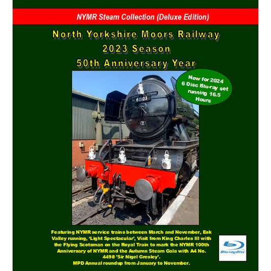 The front cover of the BluRay with Locomotive 60103 at Pickering