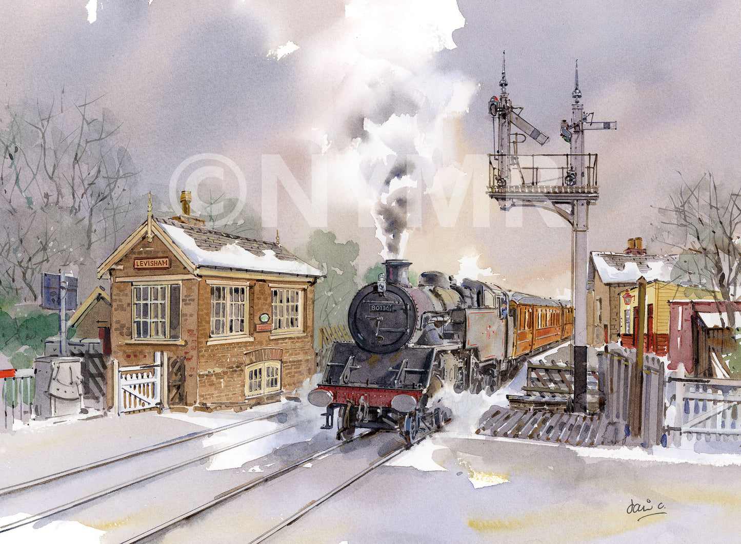 Christmas Cards Pack 10 NYMR Stations 2024