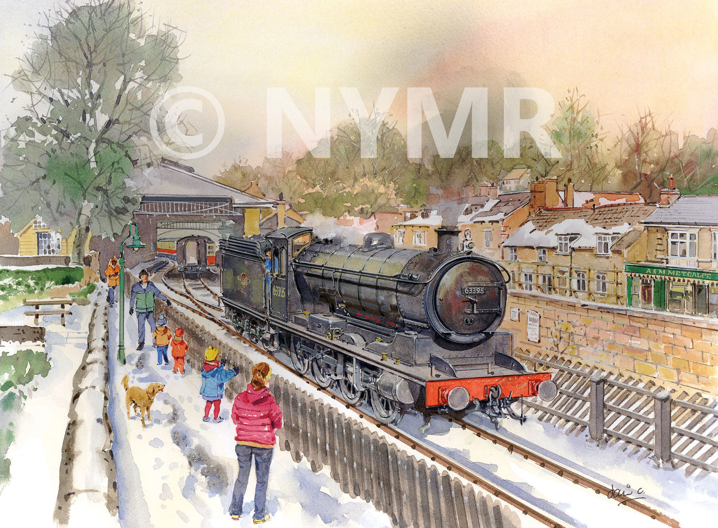 Christmas Cards Pack 10 NYMR Stations 2024