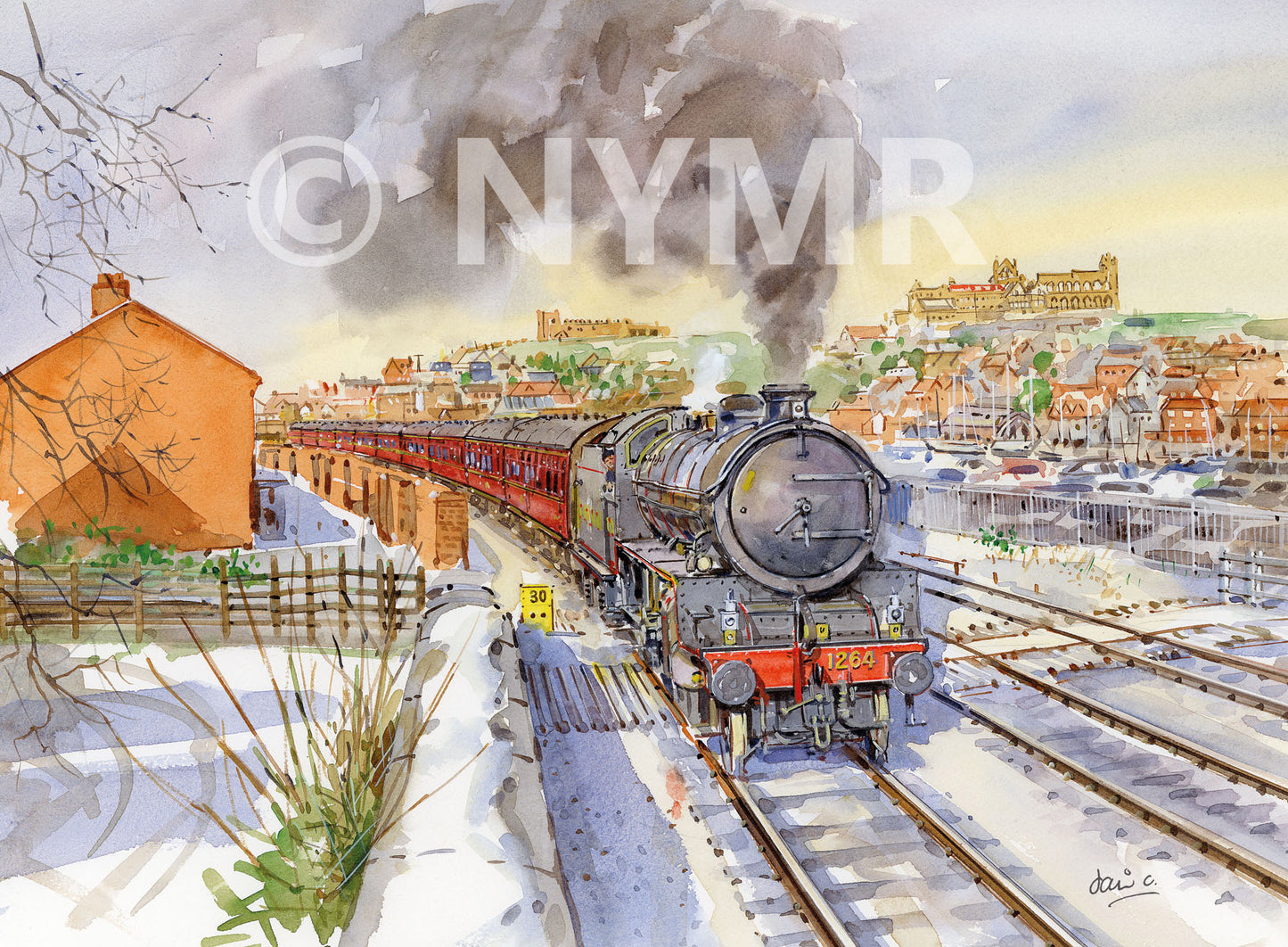 Christmas Cards Pack 10 NYMR Stations 2024