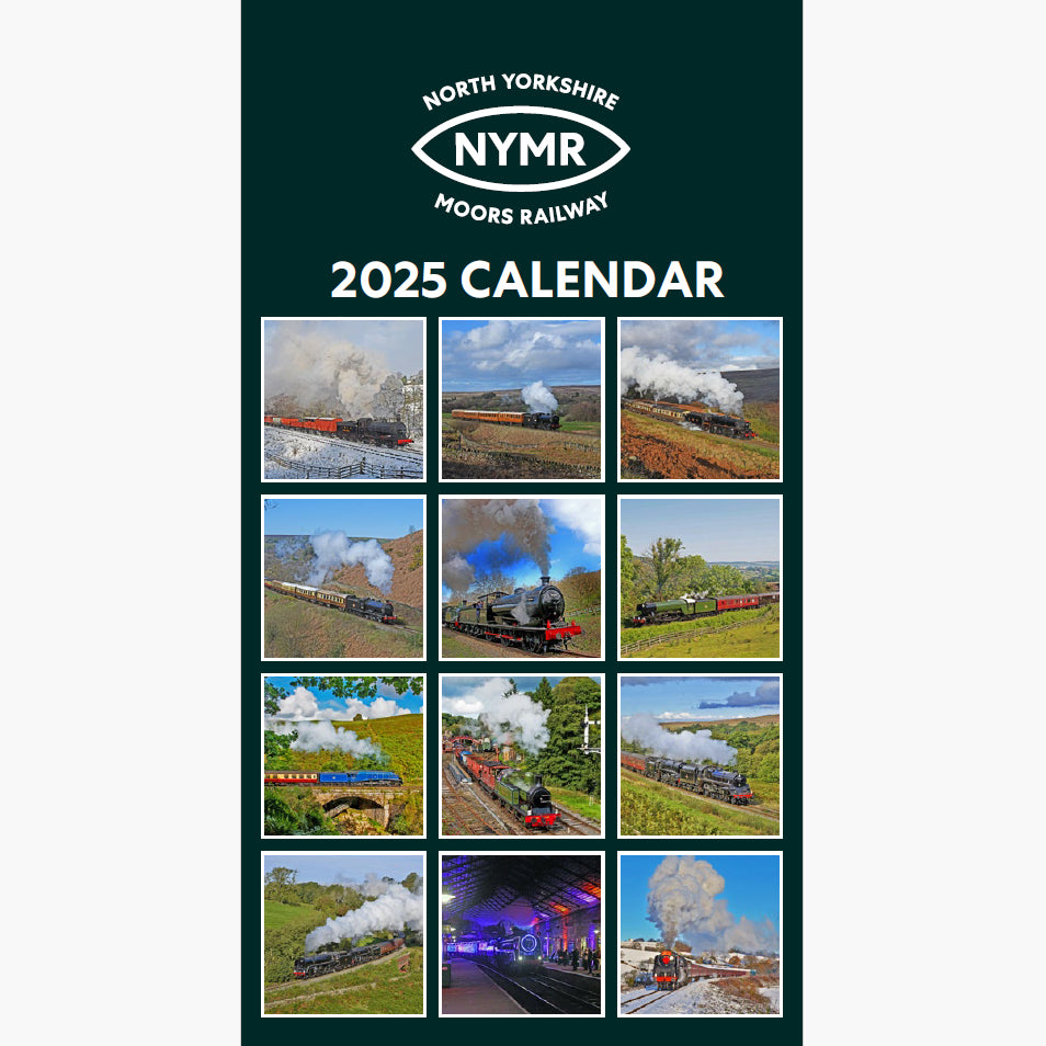 Front cover of calendar with all 12 photo images shown