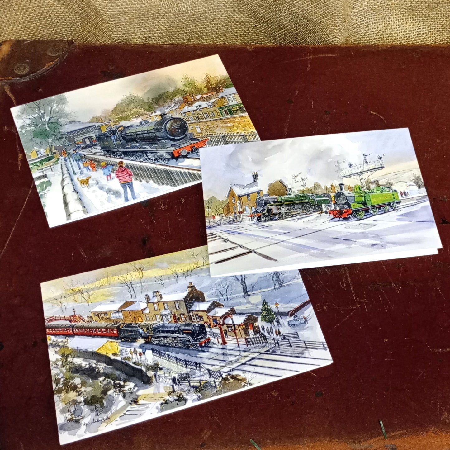 Christmas Cards Pack 10 NYMR Stations 2024