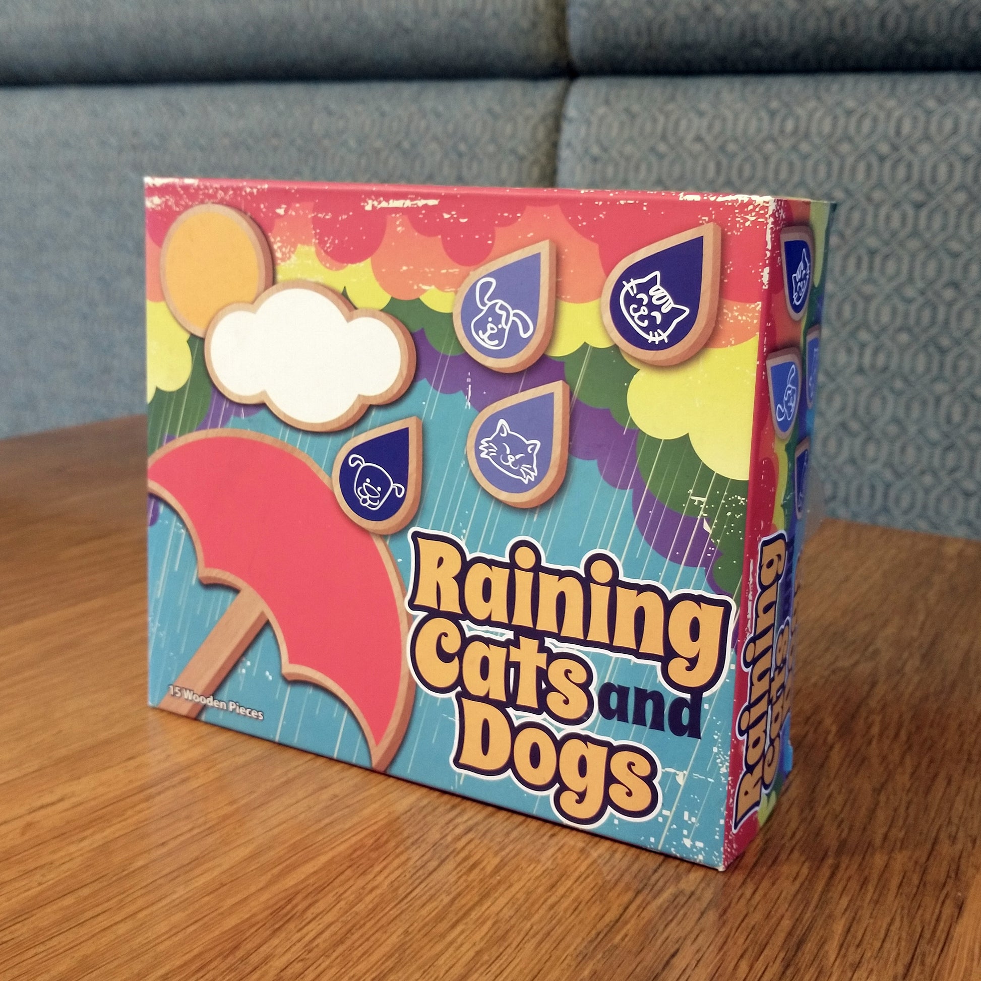 Boxed game in bright colours.