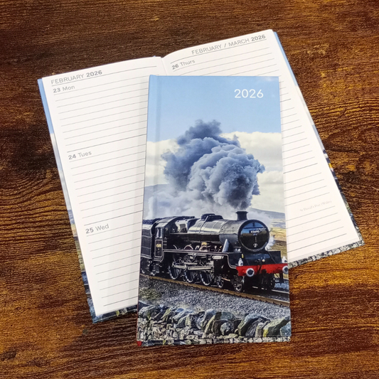 Steam Train Pocket Diary 2026