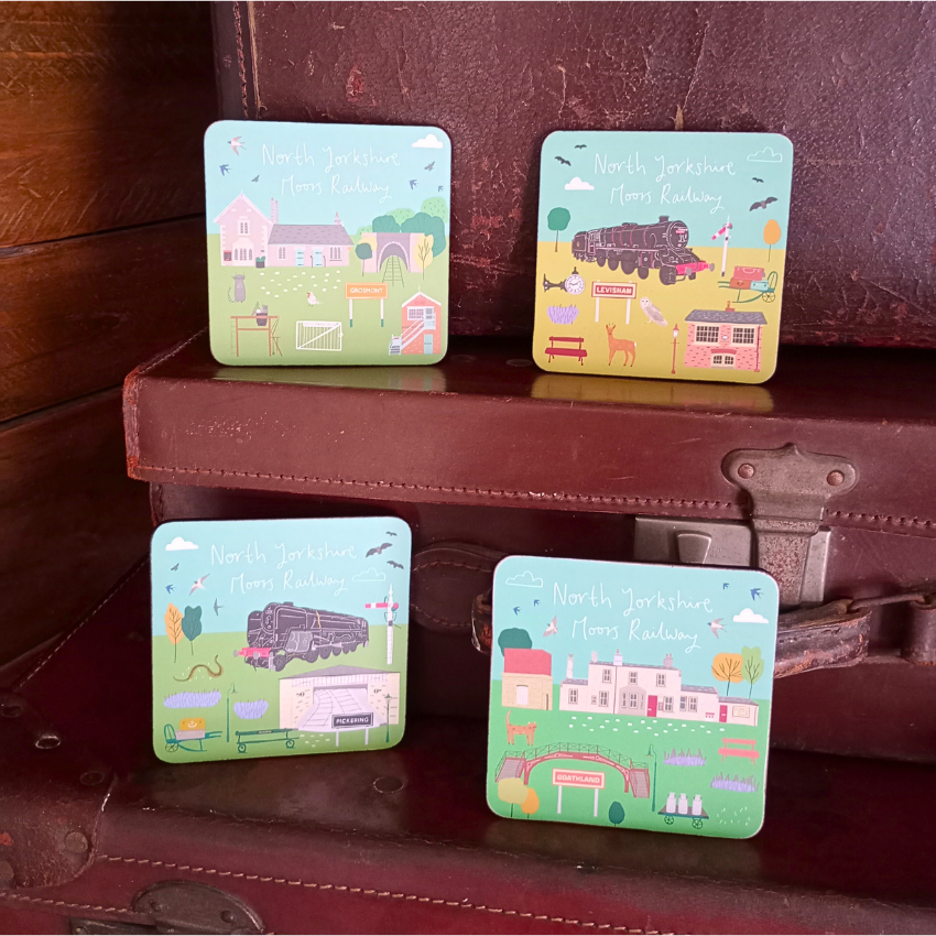 Set of 4 Coasters - Jessica Hogarth Collection