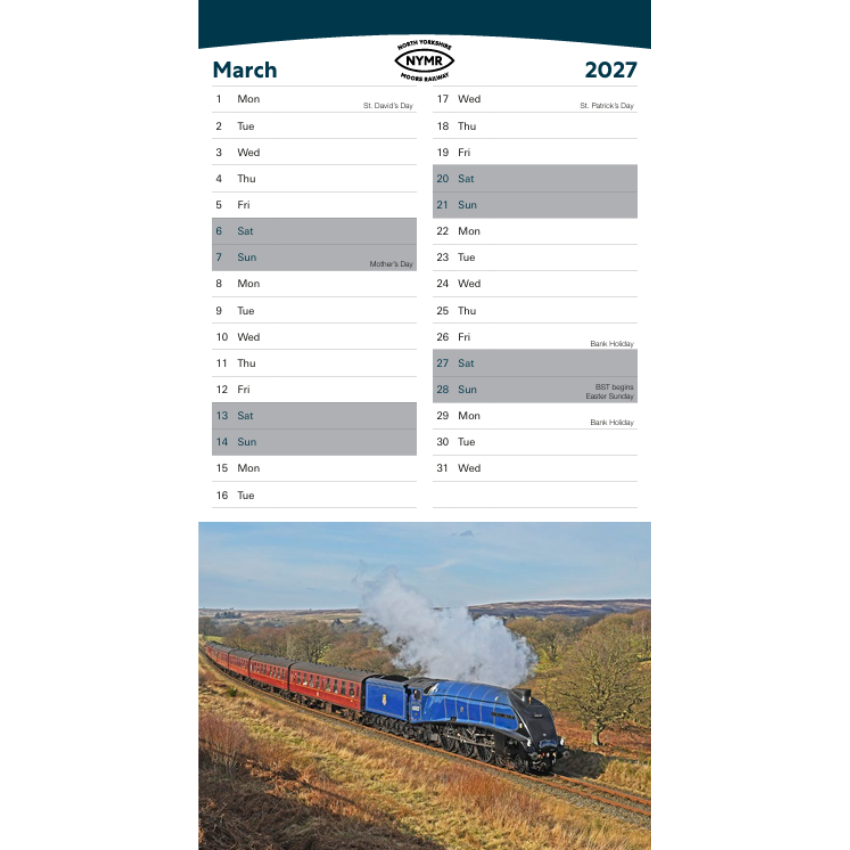 Calendar Engagement Style 2027