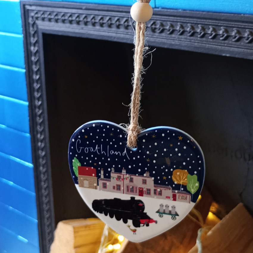 Christmas Hanging Decoration Goathland - Jessica Hogarth Collection