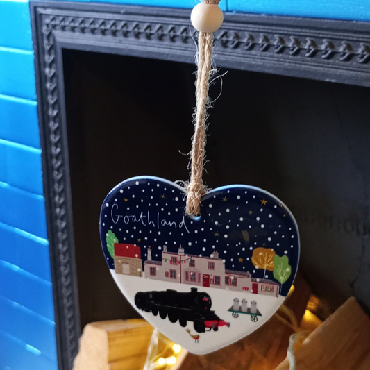 Christmas Hanging Decoration Goathland - Jessica Hogarth Collection