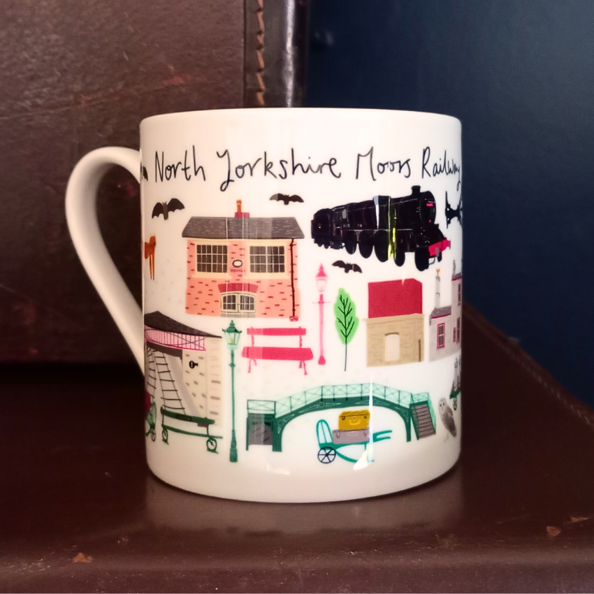 Bone China Mug Map - Jessica Hogarth Collection