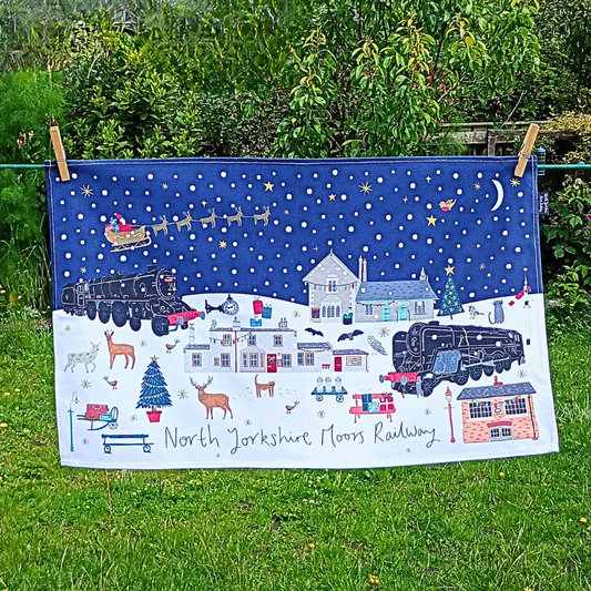 Christmas Tea Towel - Jessica Hogarth Collection