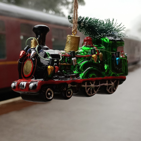 Christmas Express Train Shaped Bauble