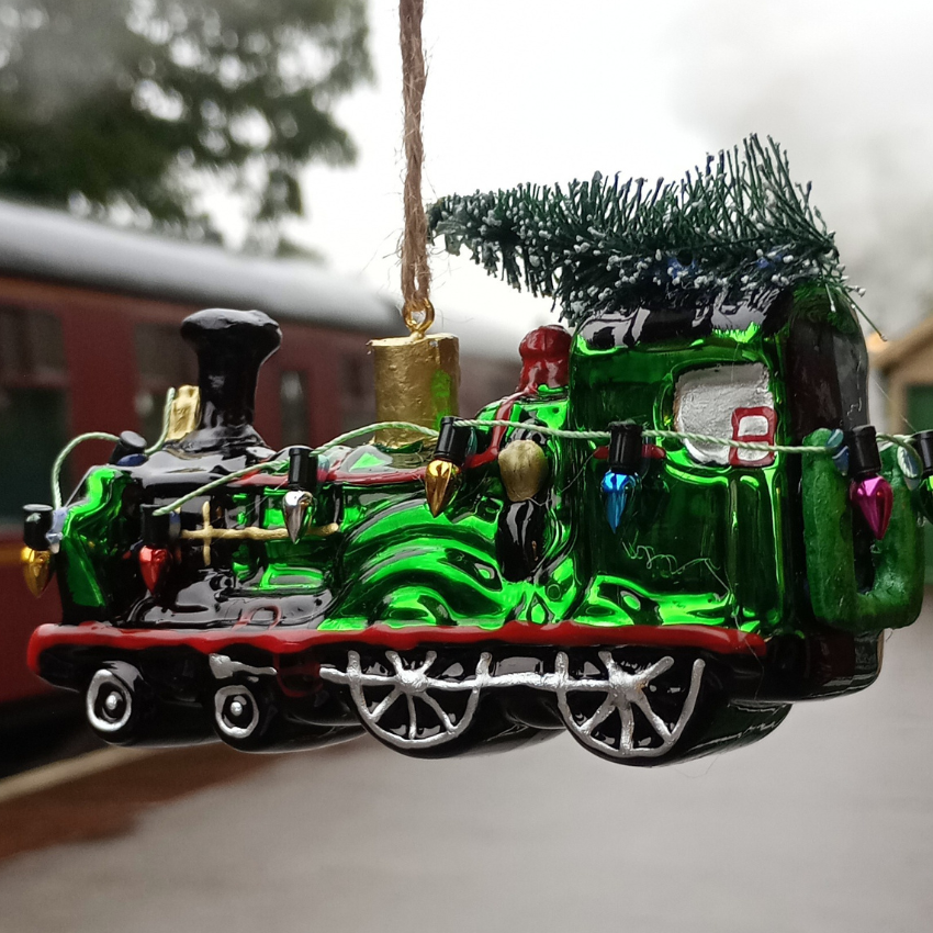 Christmas Express Train Shaped Bauble