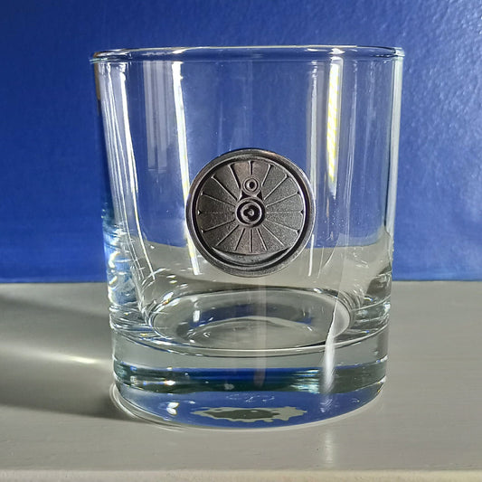 Pewter Wheel Whisky Glass