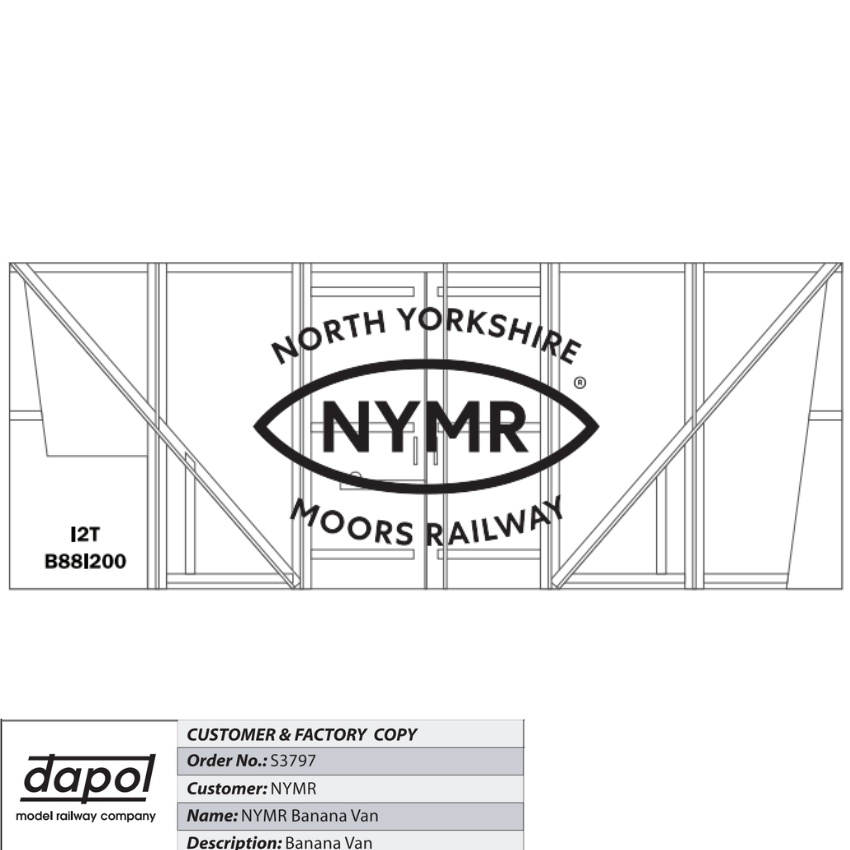 Dapol 0 Gauge NYMR Banana Van