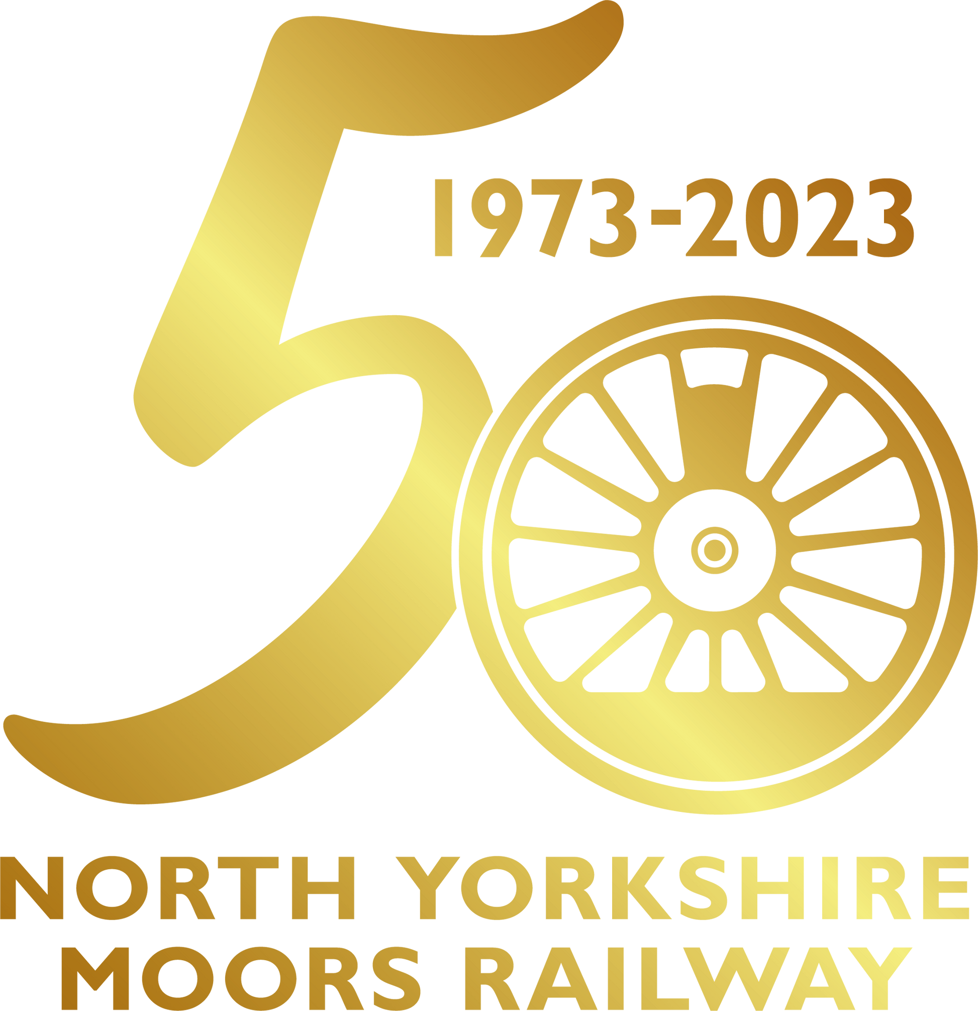 The 50th anniversary logo showing 1973 - 2023